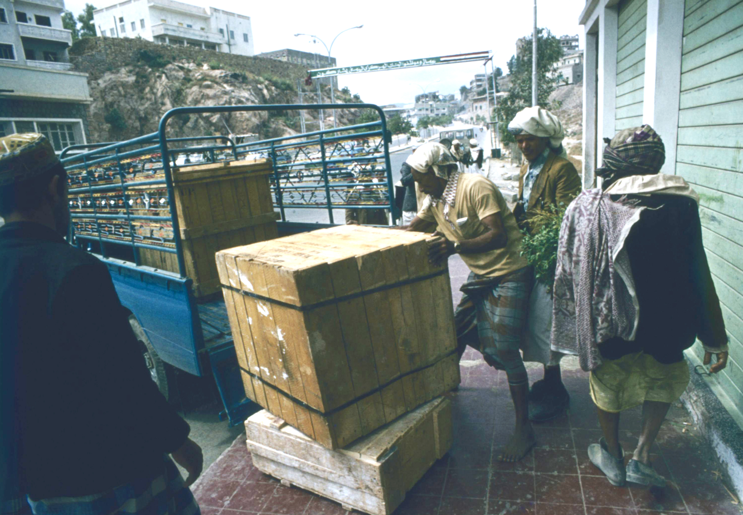 En kværn på vej til landsbyen